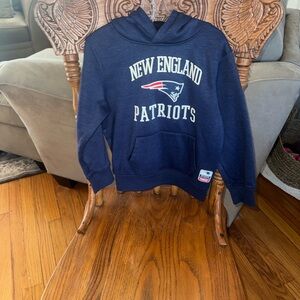 New England Patriots Kids Navy Hooded Sweatshirt - NFL Team Logo
